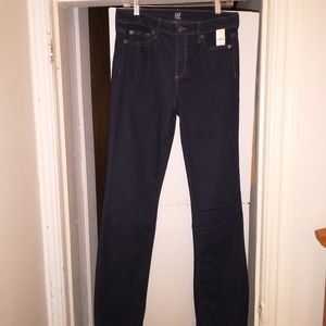 Gap Bootcut Jeans Blue Sz 30 Tall NWT Dark Wash